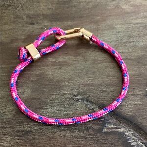 Pink and Blue Rope Bracelet
